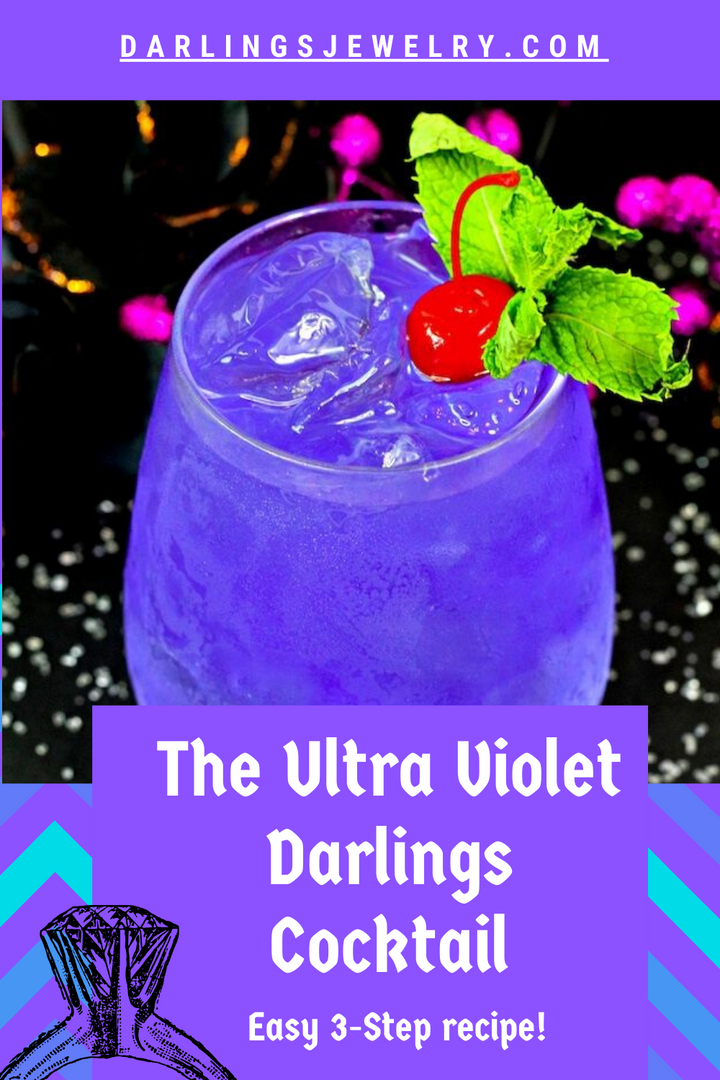 💜🍸Introducing: The Ultra Violet Darlings Cocktail 💜🍸ONLY 3 STEPS!