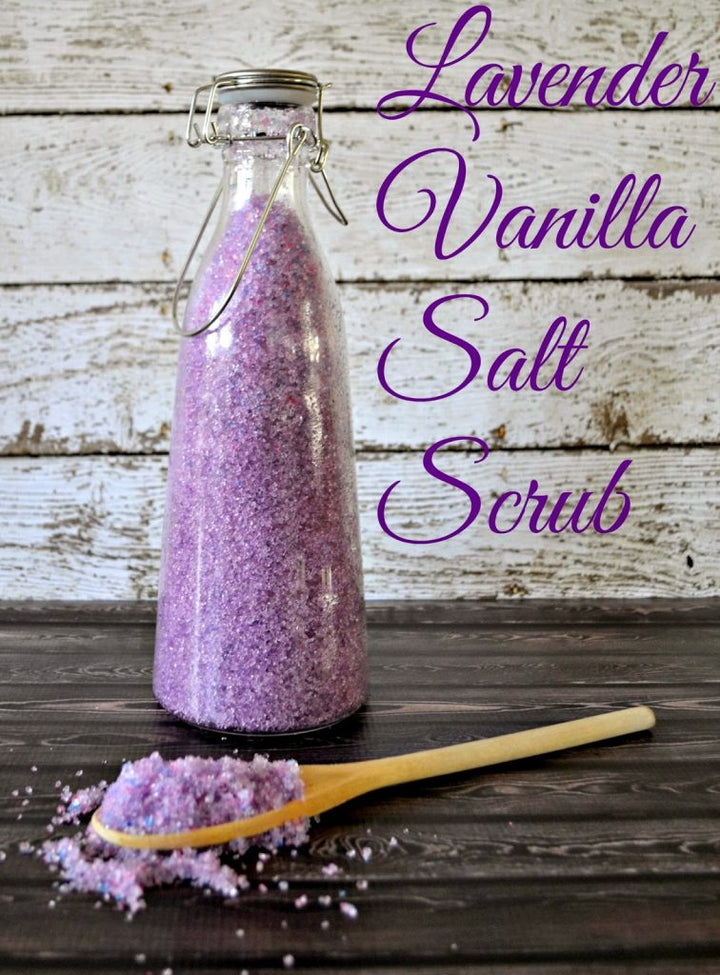 Relax, You DESERVE The Recipe For Lavender Vanilla Bath Salt Scrub 💜🛁