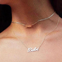 Classic Nameplate Necklace - Darlings Jewelry