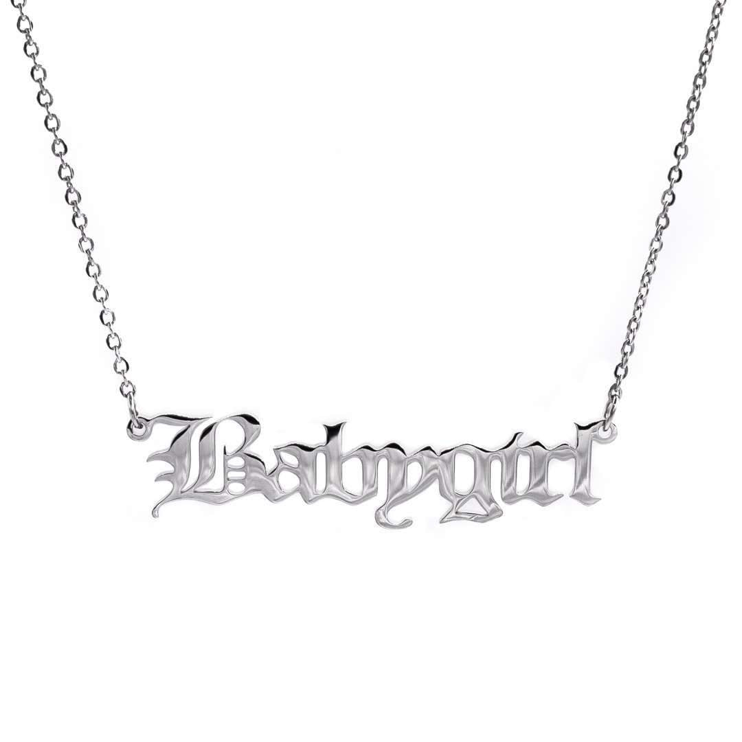 Old English Babygirl Necklace - Darlings Jewelry | Express Yourself Through Bling!