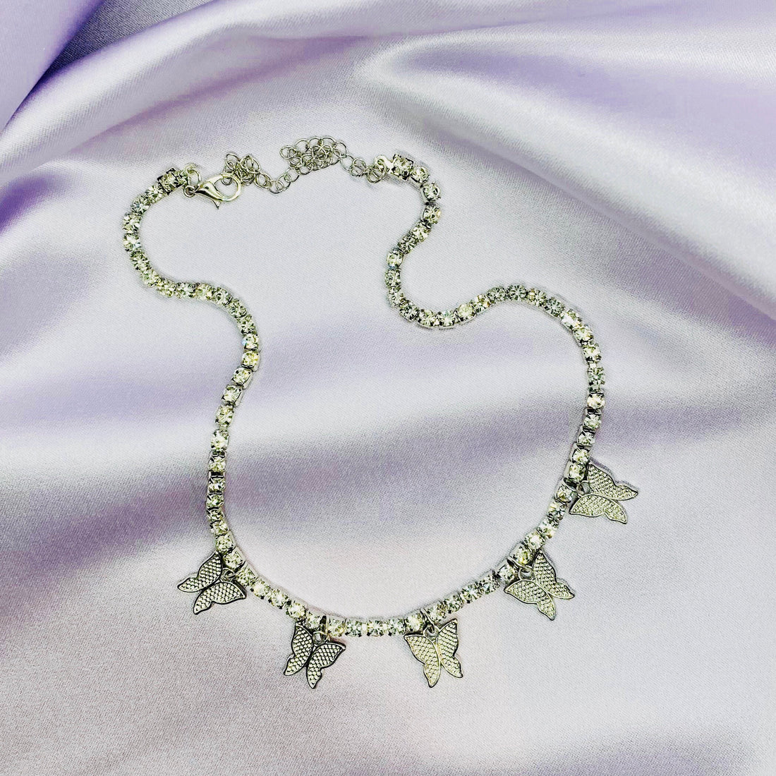 Crystal Butterfly Necklace - Darlings Jewelry | Express Yourself Through Bling!