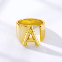 Open Spiral Letter Ring - Darlings Jewelry | Express Yourself Through Bling!