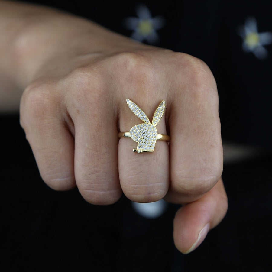 blåhval Børnehave Habitat Playboy Bunny Ring | Darlings Jewelry