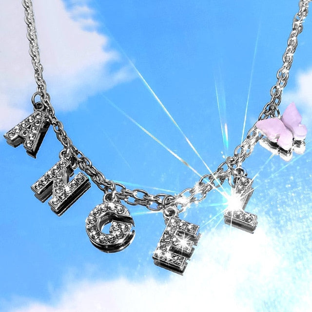 Angel Charm Necklace - Darlings Jewelry | Express Yourself Through Bling!