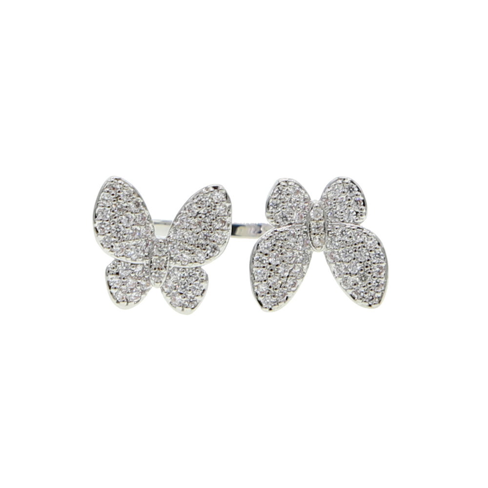 Double Butterfly Ring - Darlings Jewelry | Express Yourself Through Bling!